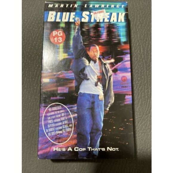 Blue Streak (VHS, 2000) Martin Lawrence Luke Wilson Dave Chappelle Cop Comedy - Picture 1 of 7